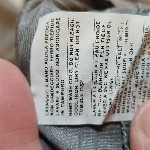 GIORGIO ARMANI BLACK LABEL SILK/COTTON GREY MENS DRESS SHIRT SIZE 42-16 1/2 - Picture 9 of 10